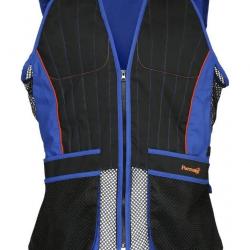 Gilet ball trap Noir et bleu Percussion
