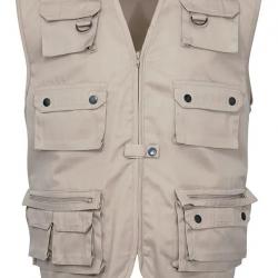 Gilet reporter uni beige Idaho