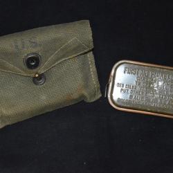 PANSEMENT AMERICAIN & SA POCHETTE DE GI'S-NORMANDIE-LIBERATION-1° ARMEE-2° DB-