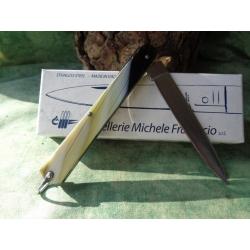 Couteau de Poche Italien Fraraccio Siciliano Lame Acier Inox Manche Corne Made In Italy CMF0575101