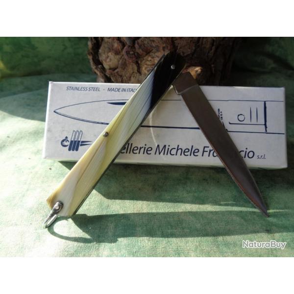 Couteau de Poche Italien Fraraccio Siciliano Lame Acier Inox Manche Corne Made In Italy CMF0575101