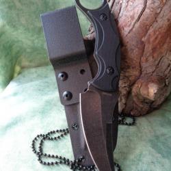 Couteau Tactical Smith&Wesson M&P Karambit Acier 8Cr13MoV Manche G-10 Etui Nylon SW995