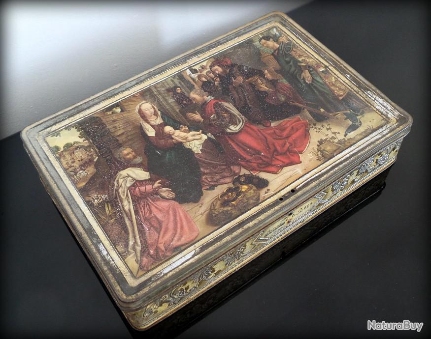 Boite A Gateaux Ancienne Scene Religieuse Collection Collectionneur Objets Divers