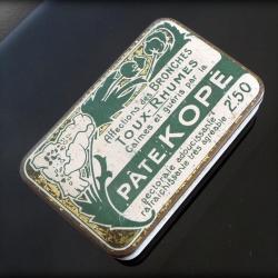 Ancienne boite vide de pâte Kopé 2f50-Médicaments contre la toux-le rhume-Collection, collectionneur