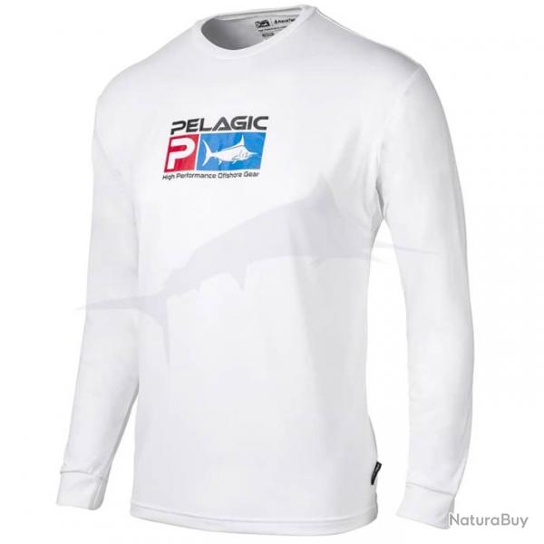 L-Shirt Pelagic Aquatek L Blanc