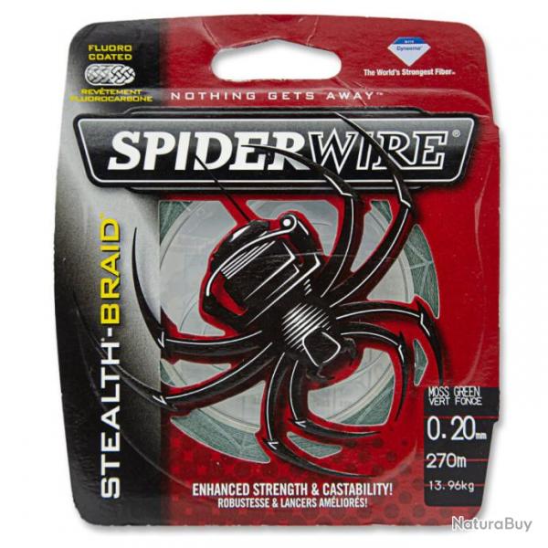 Spiderwire Stealth 270m Verte 30lb