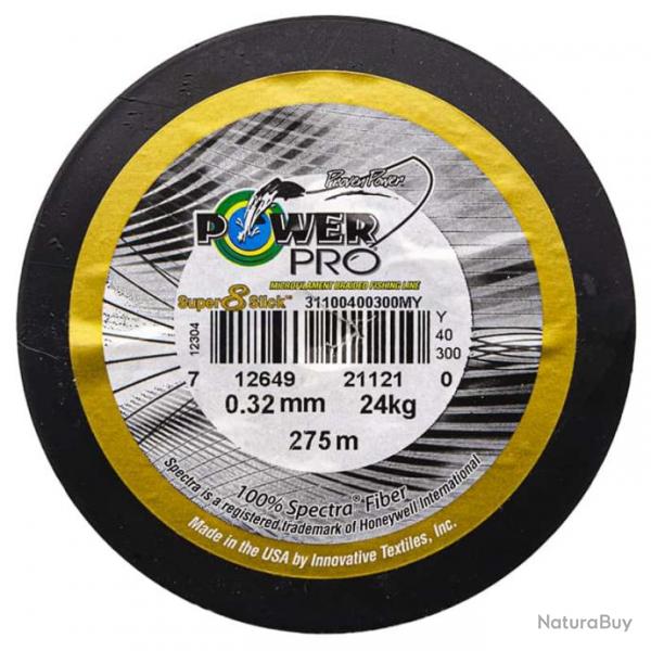 Power Pro Super 8 Slick 275 m Jaune 52lb