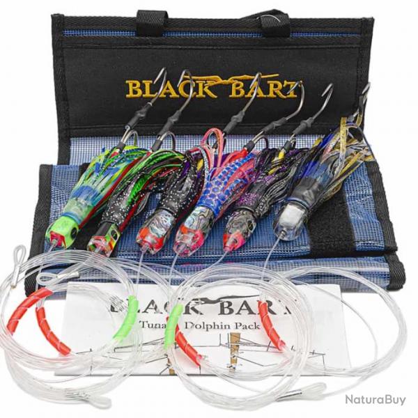 Black Bart Tuna Dolphin Rigged Pack 20-50lb