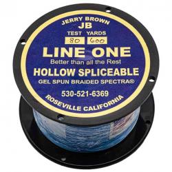 Jerry Brown Spliceable Hollow (600YDS) Bleu 80lb