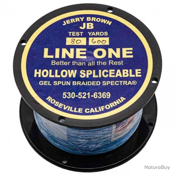 Jerry Brown Spliceable Hollow (600YDS) Bleu 80lb