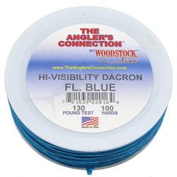 Woodstock Dacron Hi-Visibility 100 YDS fluo Bleu 130lb