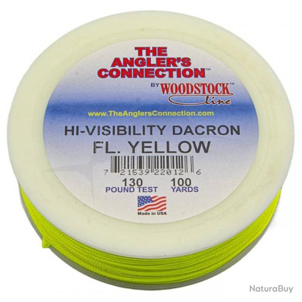 Woodstock Dacron Hi-Visibility 100 YDS fluo Jaune 130lb