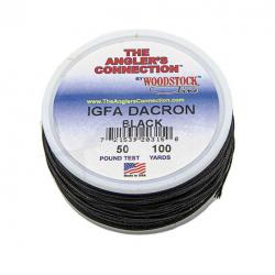 Woodstock Dacron IGFA Black 100 YDS 50lb