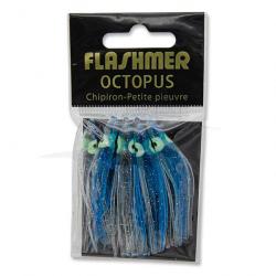 Flashmer Octopus 6cm Bleu / Transparent