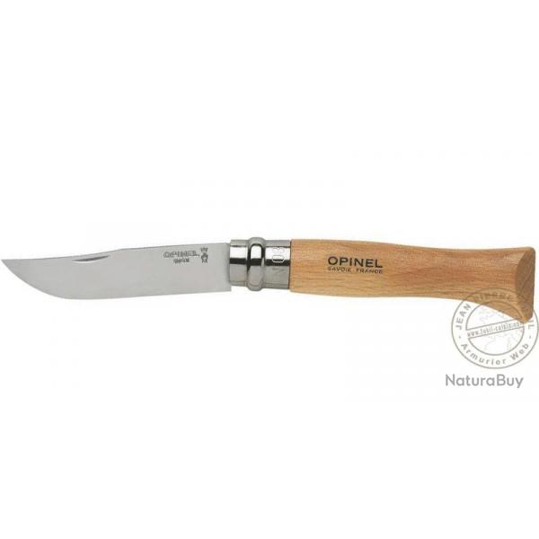 Couteau OPINEL N8 Inox - Manche htre