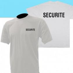 T-shirt SÉCURITÉ Blanc