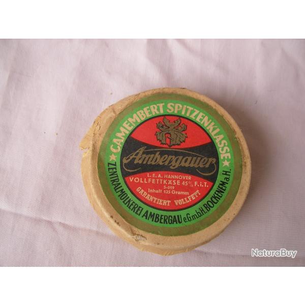 WW2 ALLEMAGNE BOTE DE FROMAGE/CAMEMBERT VIDE ALLEMAND EN CARTON ( 39-45 ) RARE