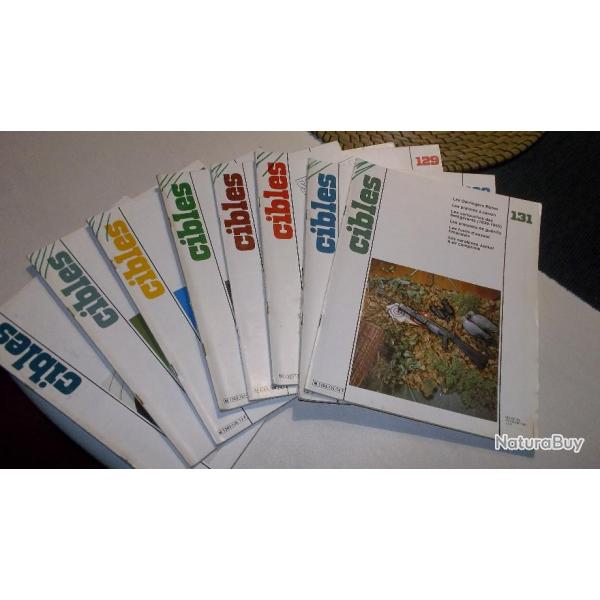 lot de huit revues cibles divers de 1978 a 1981