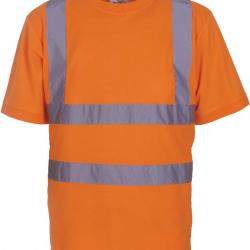 T-shirt manches courtes orange haute visibilité - YHVJ410