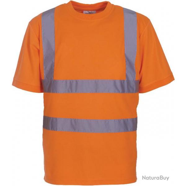 T-shirt manches courtes orange haute visibilit - YHVJ410
