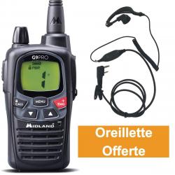 Midland G9 PRO + Oreillette