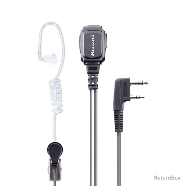 Oreillette bodyguard pour Midland G10, G11, G13, CT590S, CT990-EB, Kenwood TK-3501, TK-3701DE et Ret