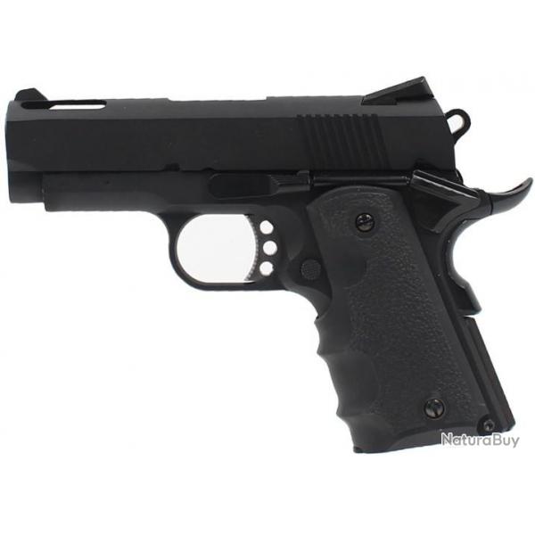 Rplique pistolet 1911 Mini noir gaz GBB - AW Custom