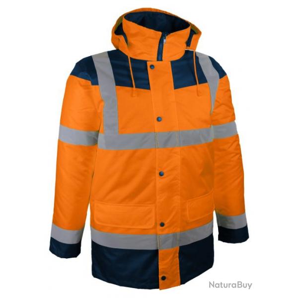 Parka  haute visibilit SINGER SAFETY PALOVER/PALOMA/PALERME L Orange / Bleu Marine