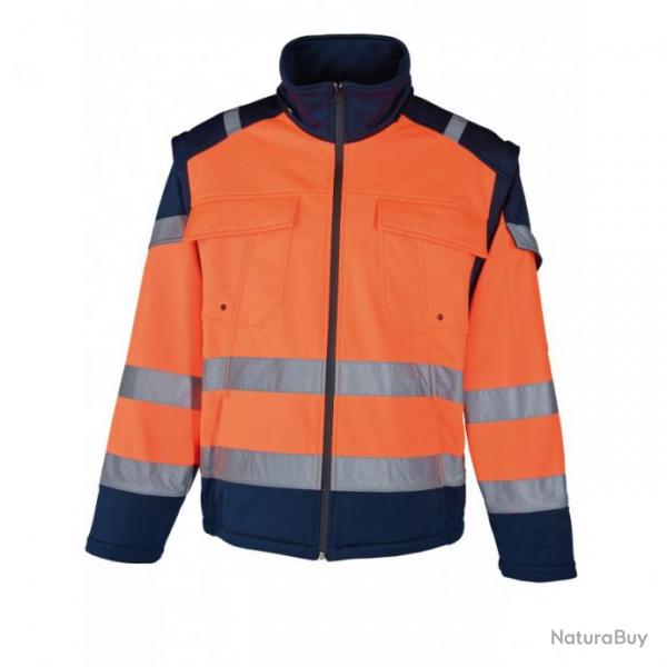 Softshell de signalisation SINGER SAFETY VILMO/VILMA L Orange / Bleu Marine