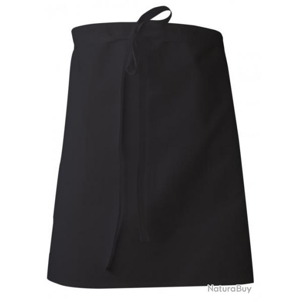 Tabliers de cuisinier rectangle LMA Noir Court