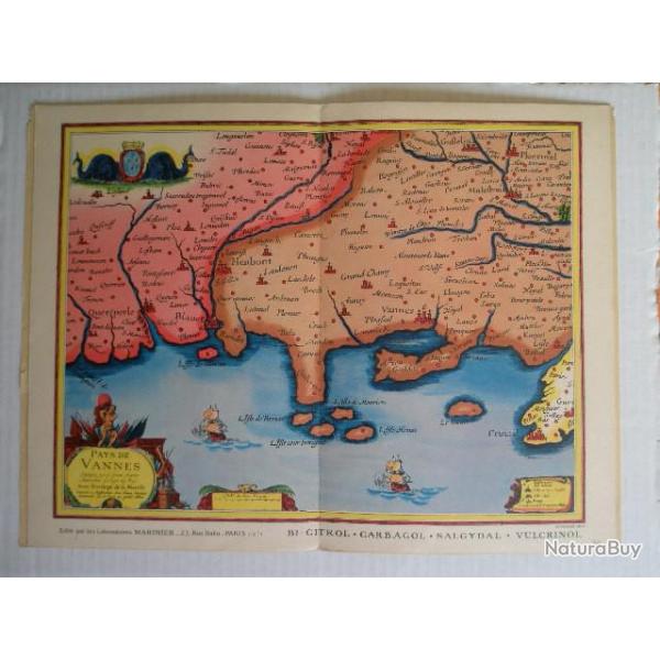 ancienne carte   serie  VIEUX PAYS DE  FRANCE 58 pays de vannes