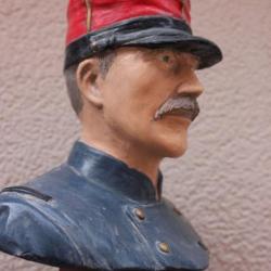 Buste sur socle d'un Soldat Français de 14 en tenue M-1870 (Fabrication France)