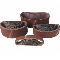 Lot de 2 bandes abrasives corindon 1219x150mm Grain 120 Leman