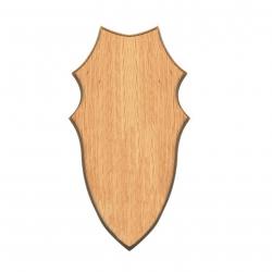 Ecusson en bois massif (Couleur: claire)