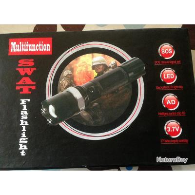 Lampe Torche Rechargeable Lumens Police 2000 Swat Flashlight Led Puissante Ultra OlPkZuiwXT