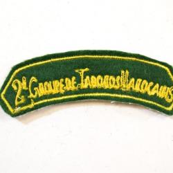 Repro patch de bras / insigne 2 GTM 2e groupe de tabors marocains France Indochine (A)