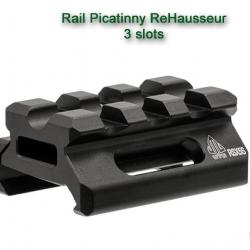 UTG - Rail Picatinny Réhausseur pour point rouge - 0,5 inch