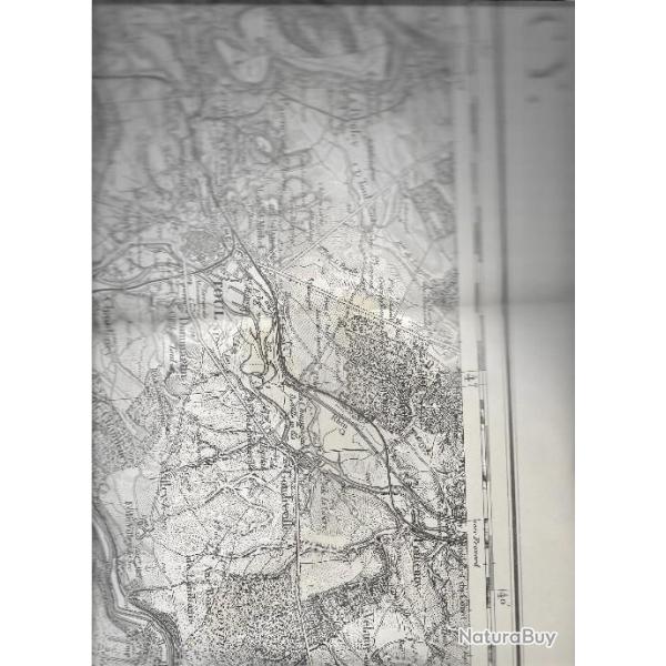 Carte d'tat-major , tirage rvise en 1911, nancy (sud ouest )