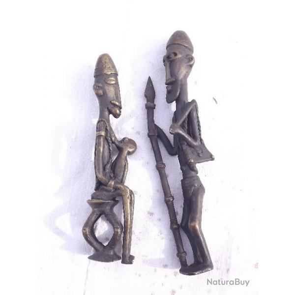 Couple Bronze Africains DOGON