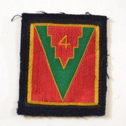 Insigne brodé / patch 4 DI D.I. Division d'Infanterie