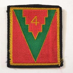 Insigne brodé / patch 4 DI D.I. Division d'Infanterie Scratch