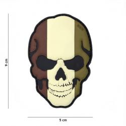 Patch 3D PVC Skull Belgique Camo (101 Inc)