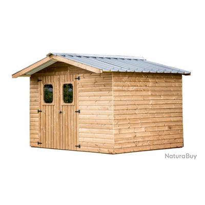Habrita Foresta - Abri de jardin en bois traité 10,32m2 - TH3430.02 ... Habrita Foresta - Abri de jardin en bois traité 10,32m2 - TH3430.02 ...