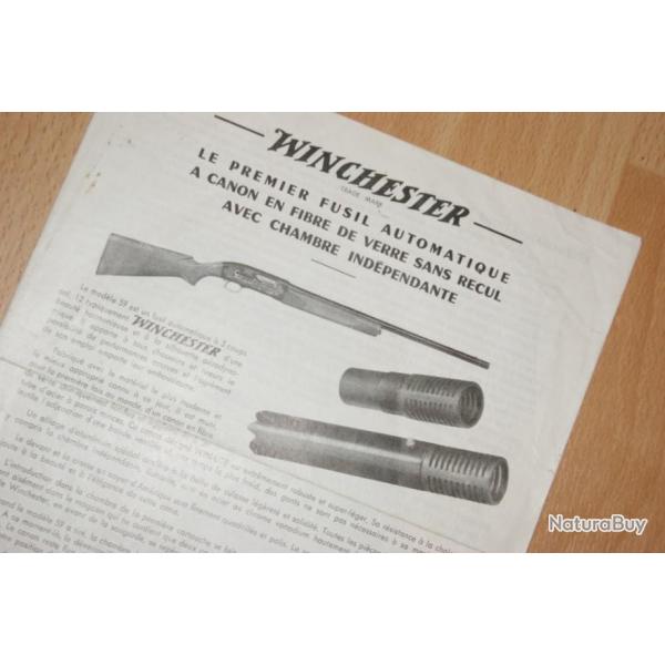 notice fusil WINCHESTER 59 et 59vc (d8c3063)