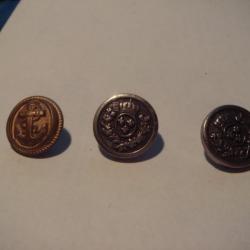 3 boutons ancien