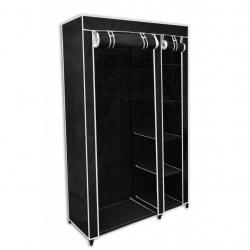 Armoires penderie etagère tissu noir entrée chambre camping 2002002