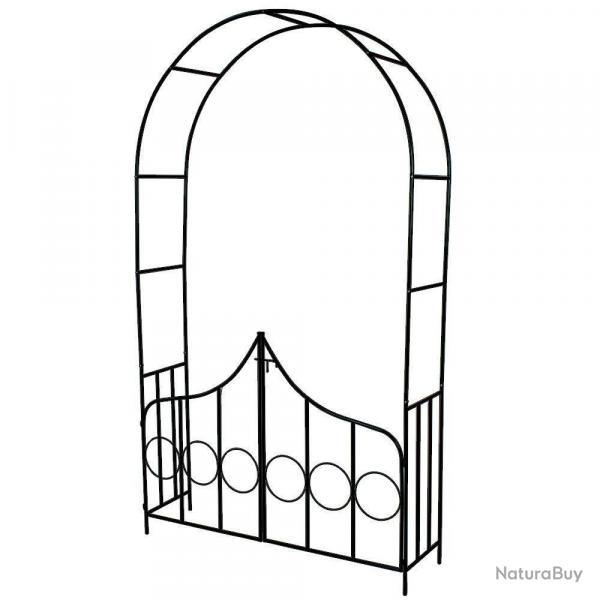 Arche arceau rosier treillis de jardin support 240 cm pour plantes grimpantes avec portillons 20080