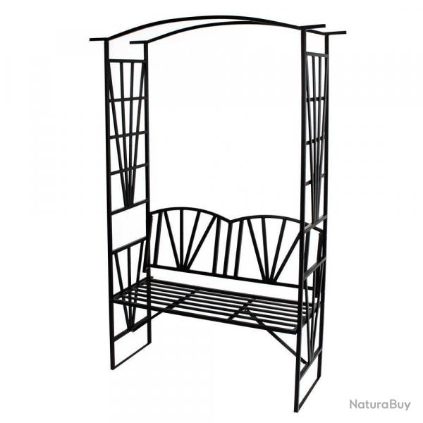 Arche arceau rosier treillis de jardin support pour plantes grimpantes avec banc 2008081