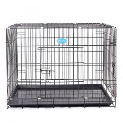 Cage pour chien pliable et transportable noir taille L 91 x 58 x 64 cm3712014