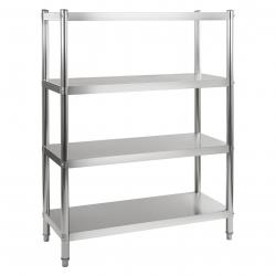 Etagère cuisine professionnelle inox 4 étages 120 x 48 cm max 600 kg 3614119